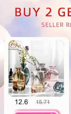 Modern Living Room Glass Vase Desktop Flower Vases For Homes Arrangement Container Decorations Bedroom Gold Decor