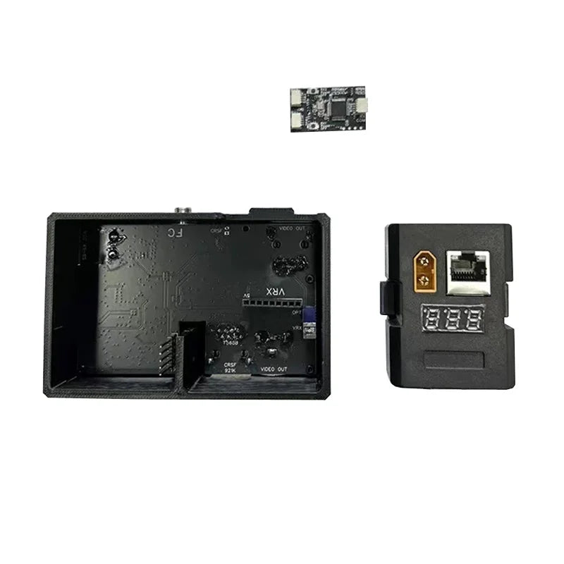Optical Fiber Outlet Box with Sky End 2KM D0.3mm Light Fiber Optic Optional Ground End Module Wireless Control for RC FPV Drone