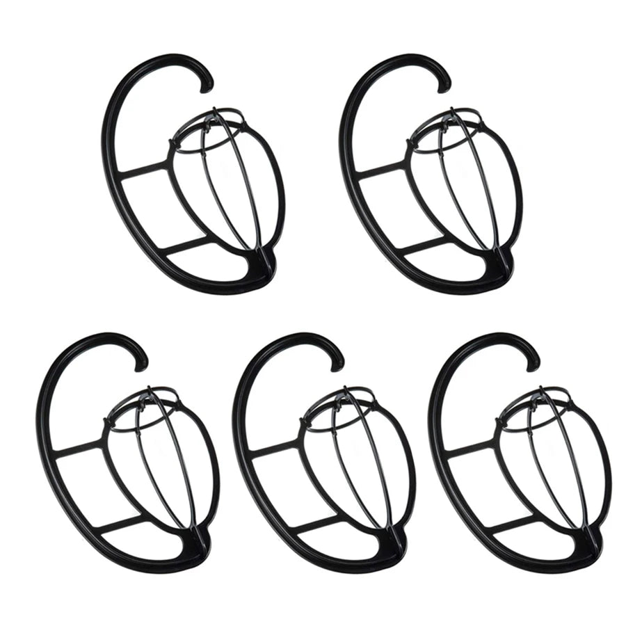 15 Inch Wig Hanger, Portable Hanging Wig Holder Stand, Collapsible Wig Display Hanger, Wig Rack for Multiple Wigs and Hats