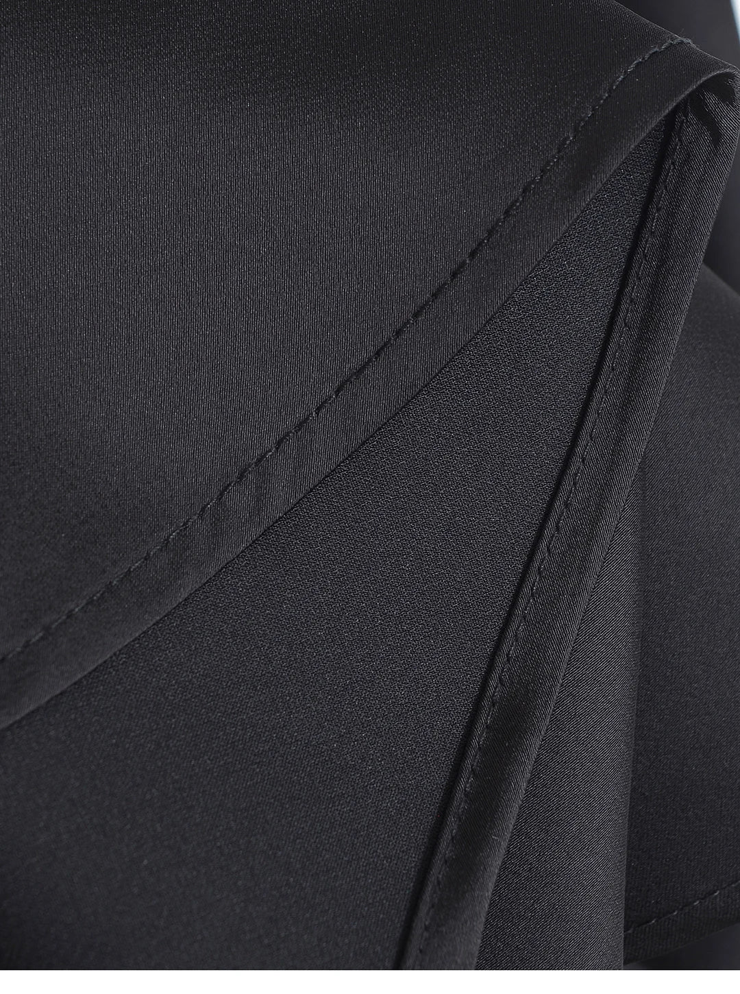 Elegant Satin Midi Slip Skirt with Side Zipper – Smooth & Flowing Fit for Versatile Styling