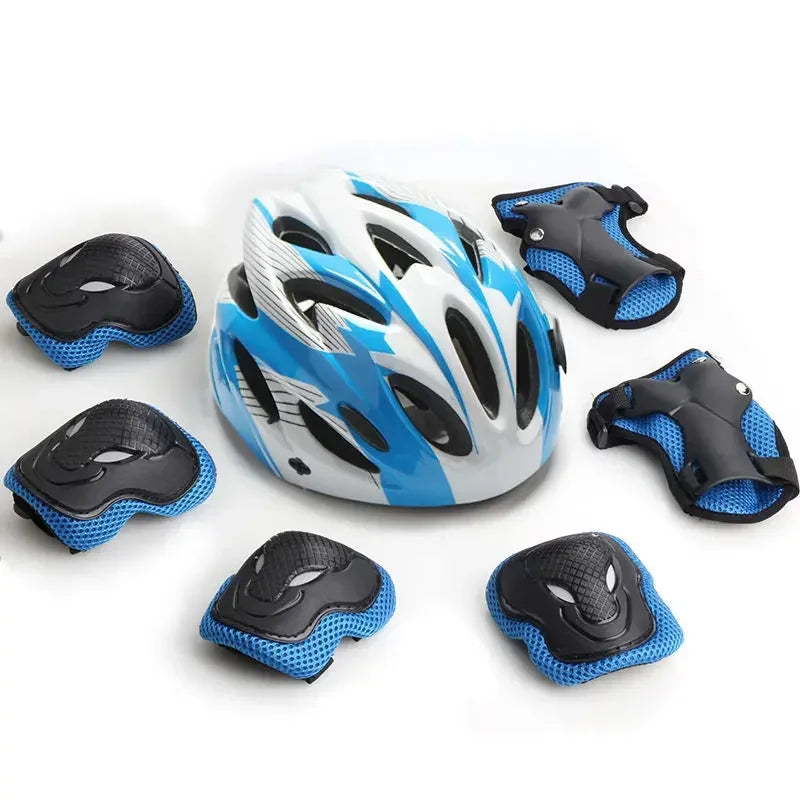 Kids Bike Helmet Knee Elbow Wrist Pads,Toddler Helmet with Protective Gear Set,for Bicycle Cycling Skateboard Scooter Skating