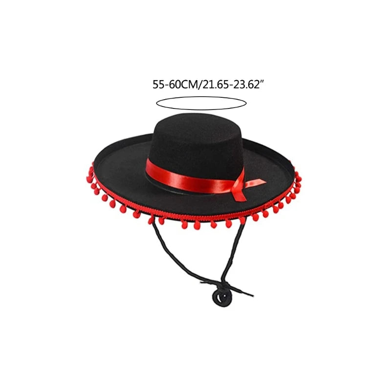 Top Hats Fashion Headwear Sombrero Hat Caps Party Photo Props F3MD
