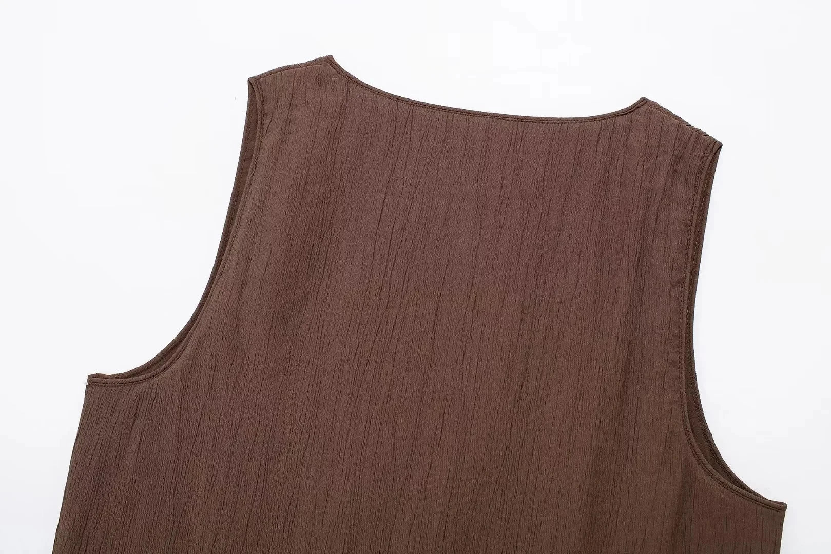 TRAF Skirt Two Piece Set Tied Sleeveless Vest Top High Waist Women's Midi Skirt Summer Waistcoat Long Skirt And Top Set Women