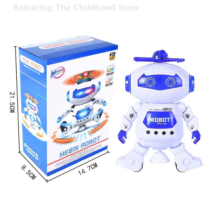Robot dansant pour enfants – Jouet amusant rotatif, musical et lumineux (LED)