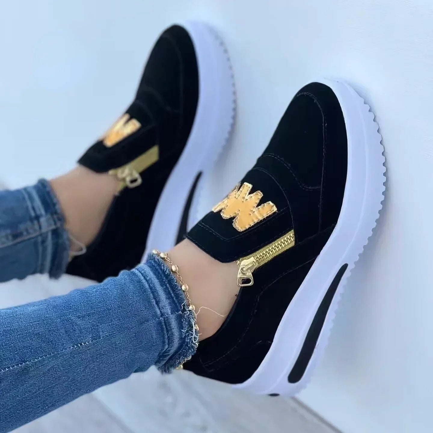 Women’s Platform Side-Zip Sneakers