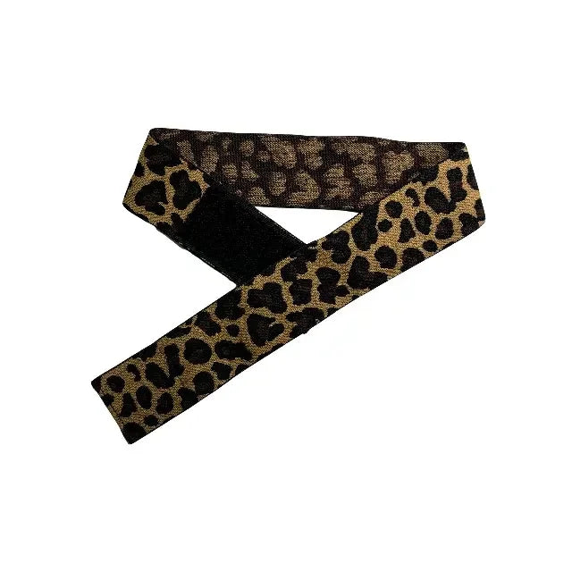 Leopard print wig grip headband, adjustable anti slip wig fixing strap, suitable for lace front wigs, comfortable elastic wig grip, suitable for women, stretchable and comfortable wig accessories for all hairstyles