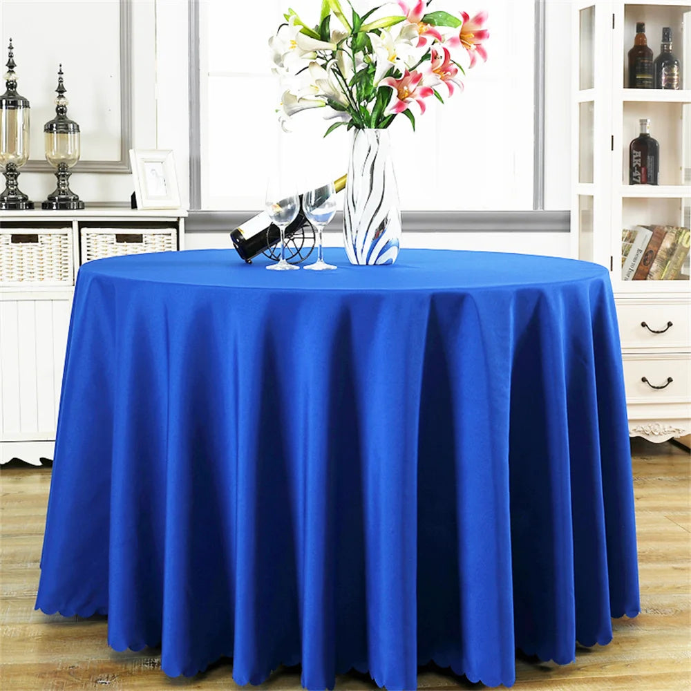 1Pcs. Solid Color Tablecloth, Round Tablecloth, 300cm Diameter, Tablecloth, Restaurant Tablecloth, Hotel Tablecloth, Hotel Tablecloth