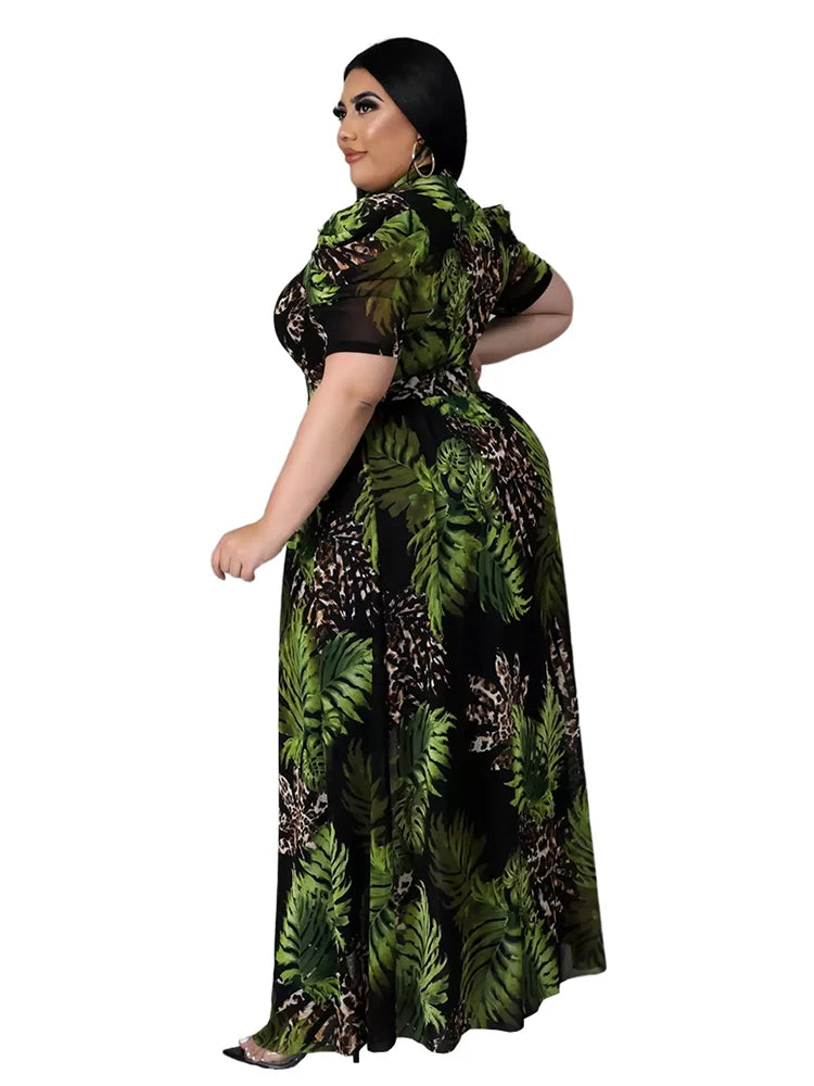 Blouses for Women Fashion Summer Lady Elegant Chiffon Blouse Plus Size Dress Tops 4xl 5xl Wholesale Bulk Dropshipping