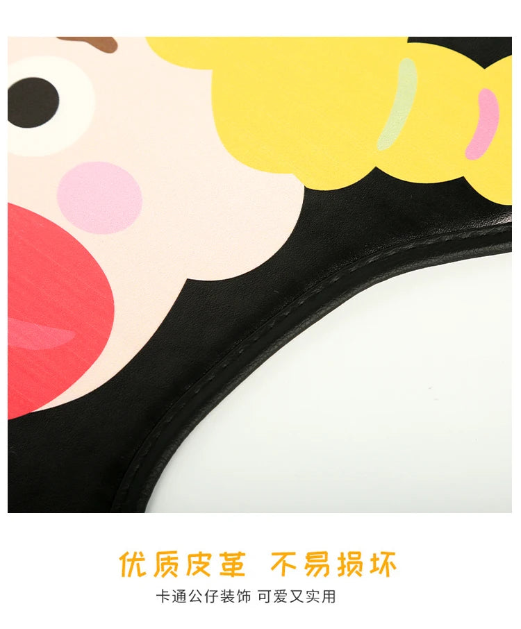 Car anti-kick pad, seat back protective pad, leather waterproof, anti-wear and wear-resistant cartoon cute car protective