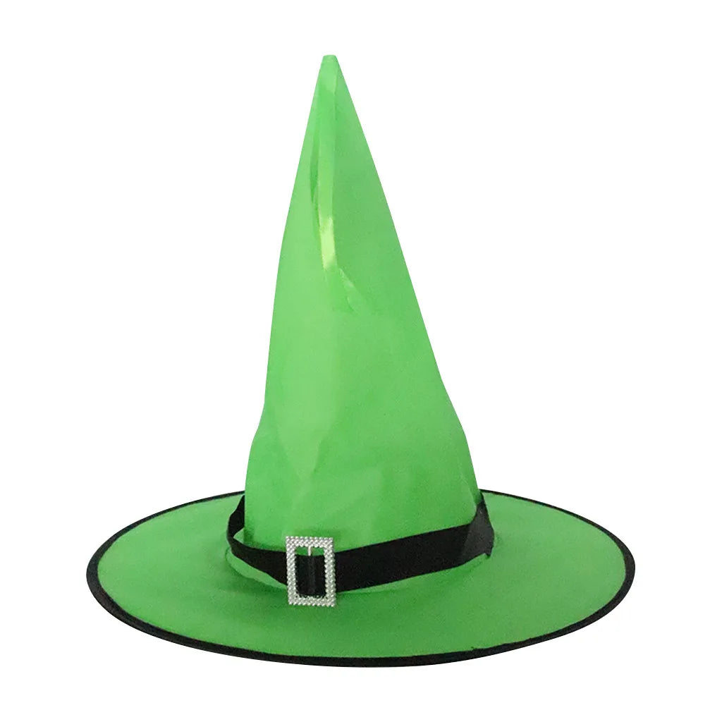 Halloween Decoration Glowing Hat Outdoor Hanging Lighted Glowing Witch Hat Lights String Battery Outdoor Yard Tree Decorations