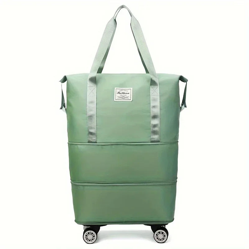 Sac de voyage grande capacité à 3 couches – Roulettes universelles et conforme aux normes des compagnies aériennes