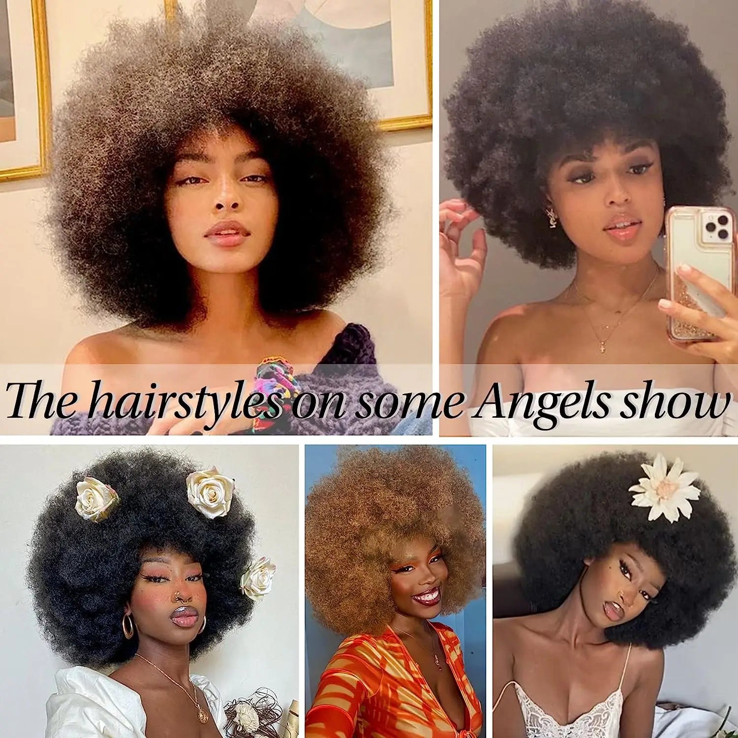 Short Fluffy Afro Wig