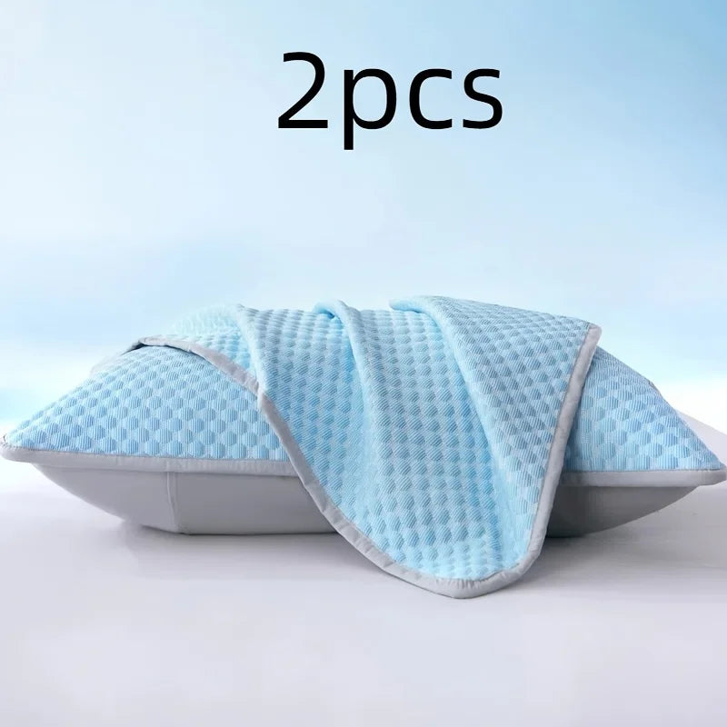 2PCS Cooling Pillowcases, Soft, Breathable Bedding for Summer Comfort, Elegant Patterns, Machine Washable Summer Pillowcase