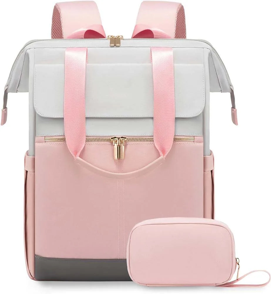 Laptop bag, travel and leisure mommy bag, diaper bag, men's and women's fashionable backpack
