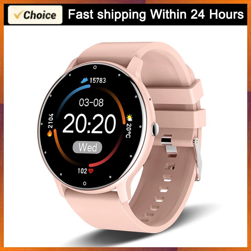Reloj inteligente LIGE para mujer, hombre, regalo, relojes deportivos de fitness, monitor de ritmo cardíaco, Smartwatch resistente al agua para Xiaomi Android iOS