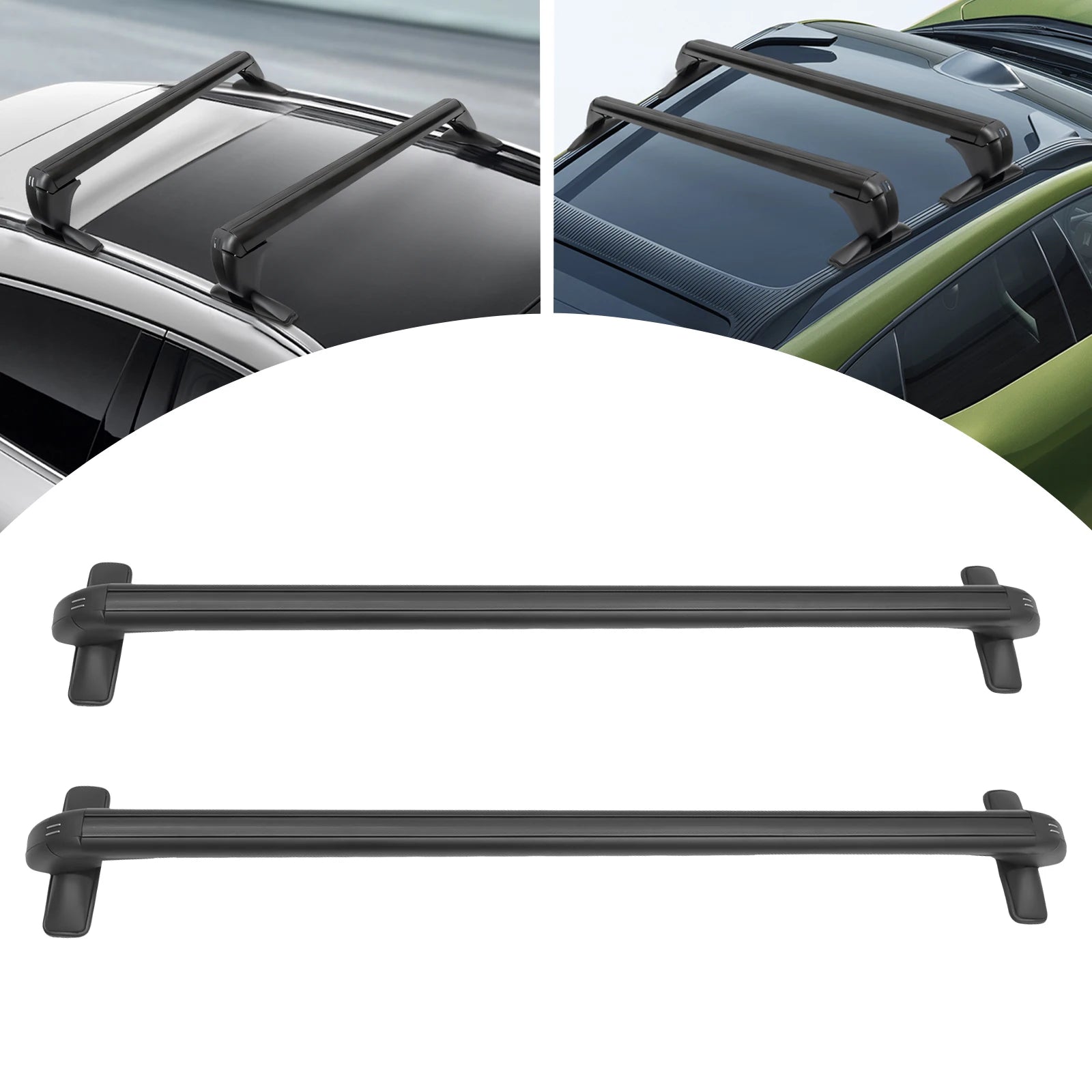 Universal Car Roof Rack with Lock 100cm Aluminum Roof Rack Luggage Carrier Universal Use for 4 or 5 Door Cars