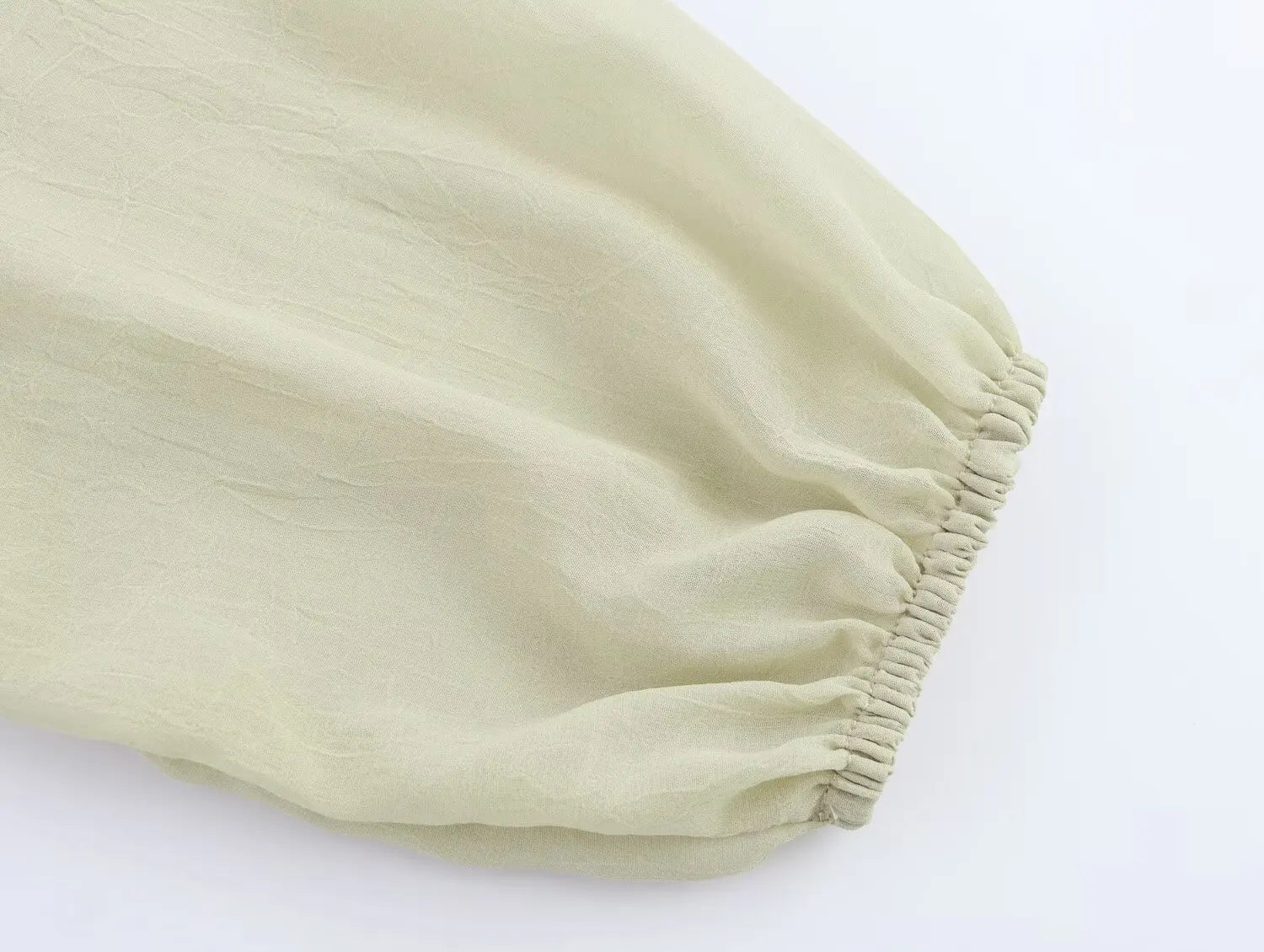 New Women's Clothing European and American Style Fashion Design Layered Decoration Translucent Shirt