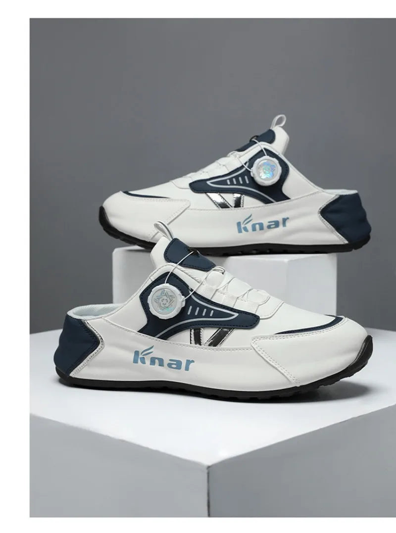 Zapatos de Hombre Moda Verano Suela Blanda Medias Pantuflas Casuales Versátiles Zapatos de Hombre de Moda Tendencia Zapatos Baotou para Exteriores