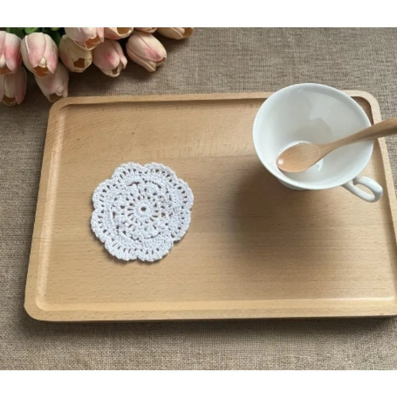 Lot de 4 dessous de verre tissés à la main, sets de table isolants thermiques, décoration de chambre