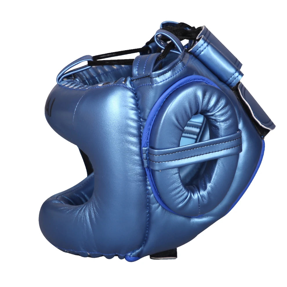 Protección de cabeza para boxeo Equipo de fitness para adultos Casco cerrado aprobado para deportes completo Hombres Mujeres Cascos Sanda Protector de cabeza para niños