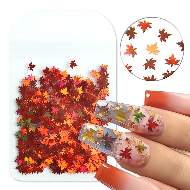 2g Holographic Nail Art Glitter Shiny Sweet Love Red Heart Flakes Sequins 3D Nail Paillette Manicure Valentine's Day Decorations