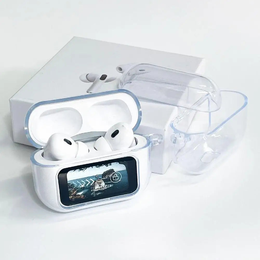 Étui pour écouteurs Airpods A9 Pro, housse de protection antichoc et anti-poussière, étui en silicone transparent