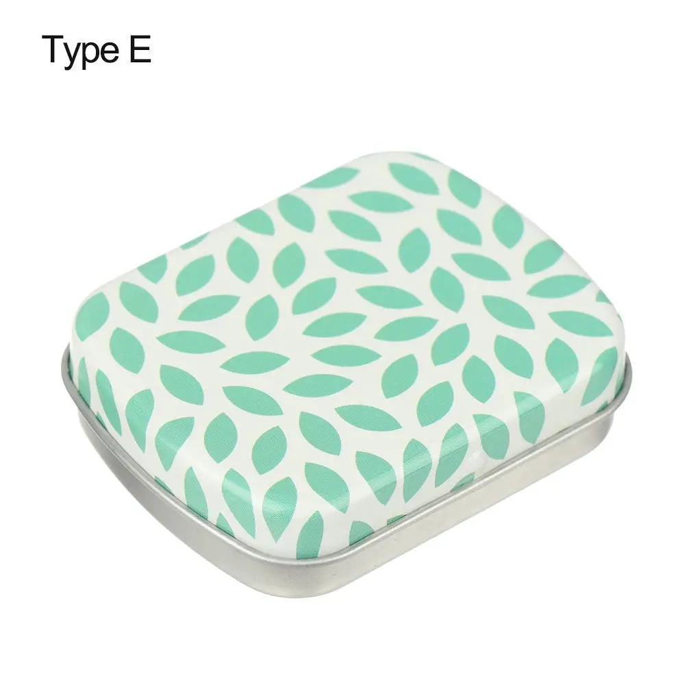 Mini Metal Hinged Tin Box Rectangular Empty Flip Iron Box Candy Tea Container Jewelry Small Storage Case Protable Pill Gift Boxs
