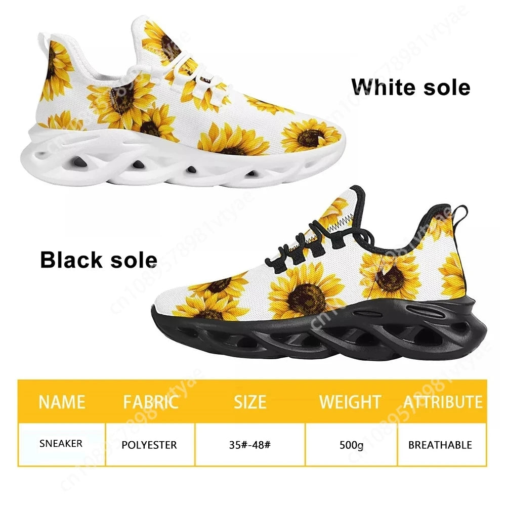 Custom Made Luxury Golden Floral Women Hot Sale Sneakers Soft Outdoor Sport Platform Couple Casual Flat Holiday Shoes Dropship
