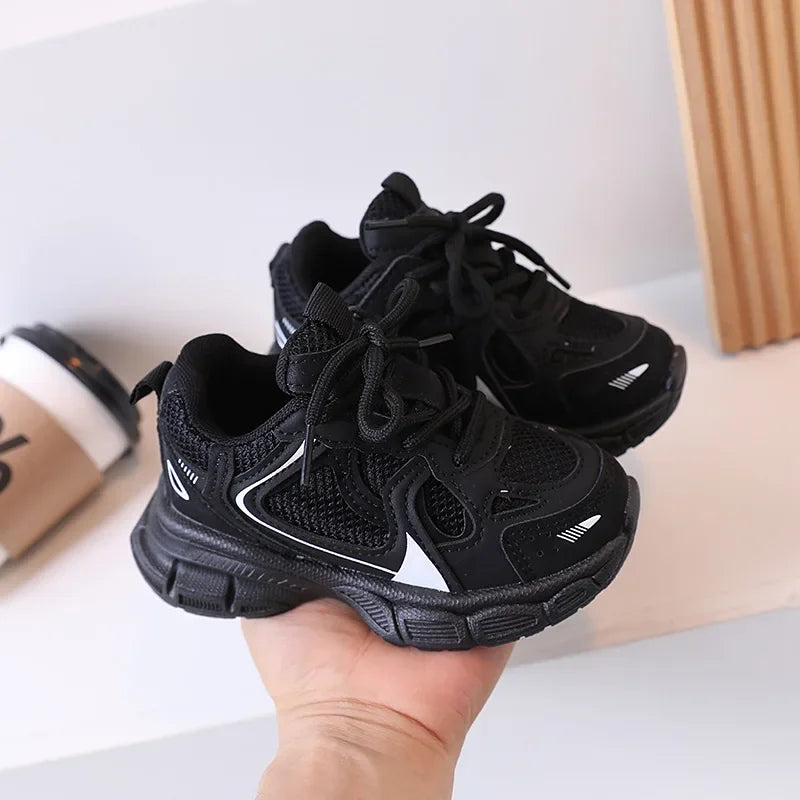 Kids Casual Running Shoes with Thick Soles Boys Girls Fashion Versatile Sports Shoes  New Children Mesh Breathable Sneakers