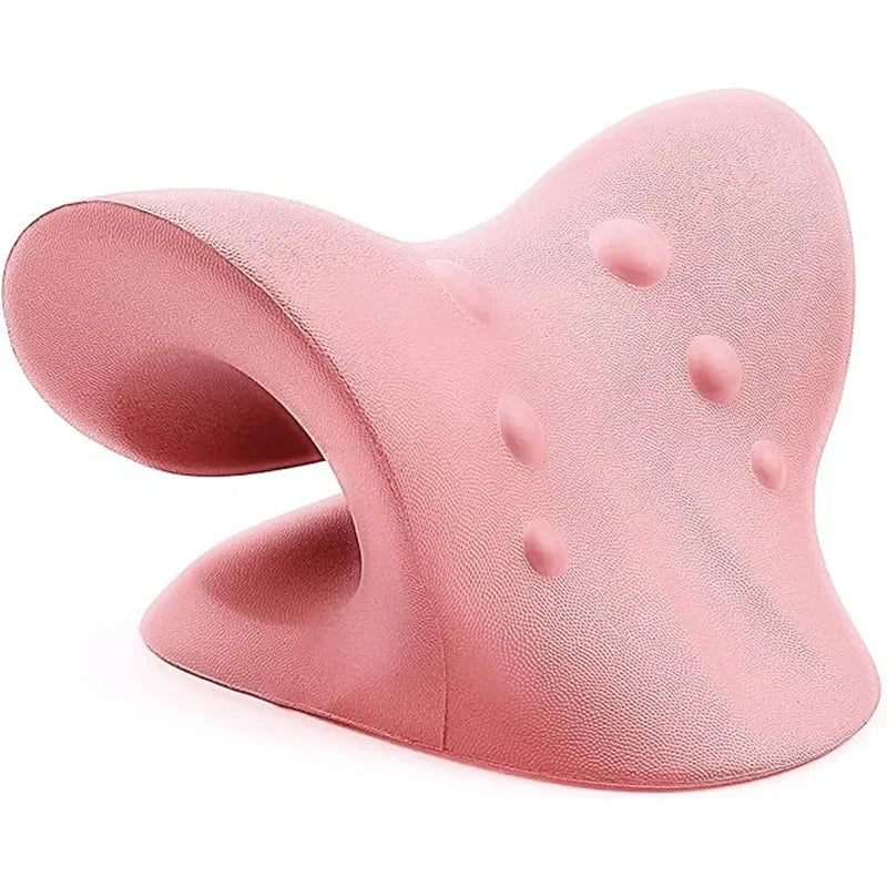 Neck and Shoulder Relaxer Cervical Traction Device for Muscle Tension Relief Chiropractic Pillow Repair Neck Relaxatio