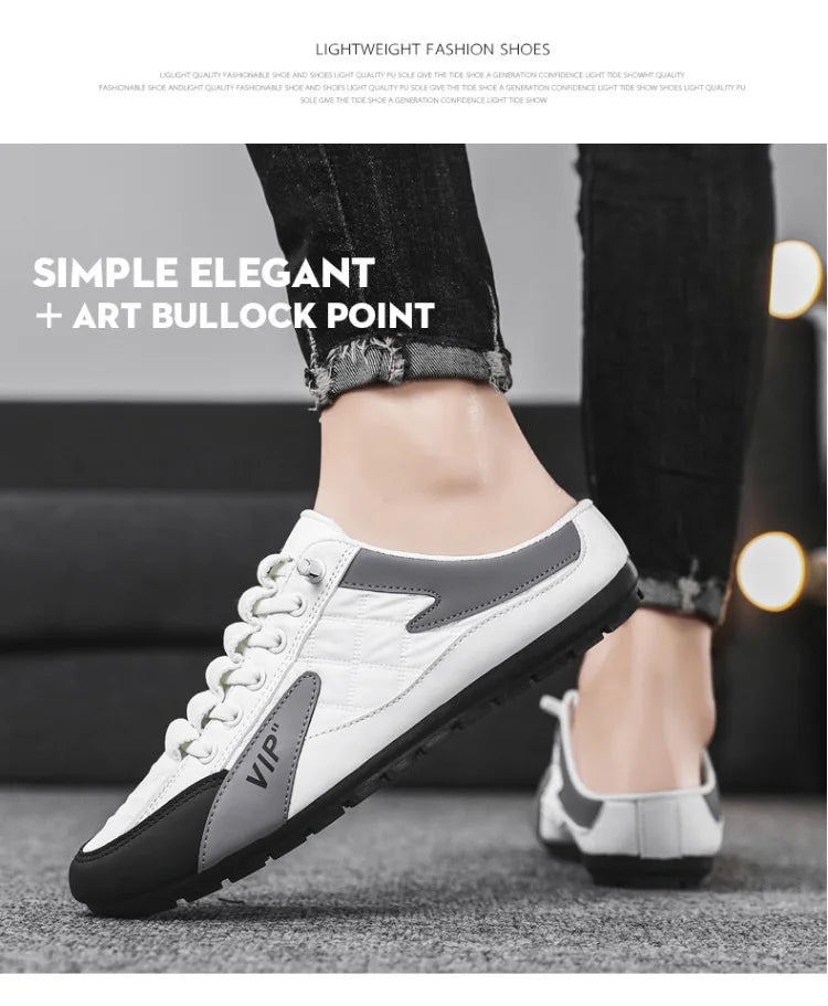 Summer Slippers for Men Trendy Men's Flat Bottom Casual Shoes Soft Sole Support Shoes Men's Sneakers Zapatos De Hombre