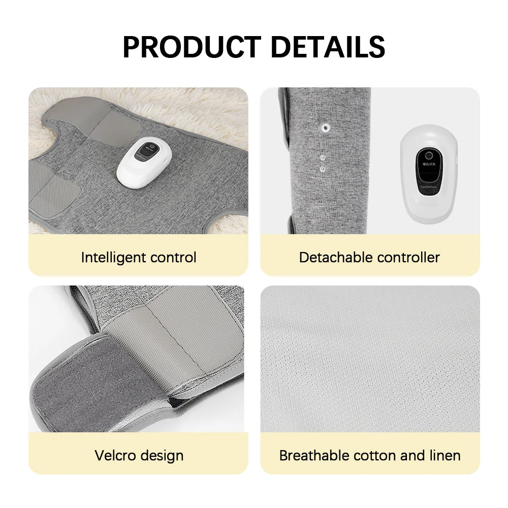 Electric Leg Massager Wireless Rechargeable Air Compression Leg Calf Massage for Relax Leg Muscles 360° Air Pressure Leg Massage