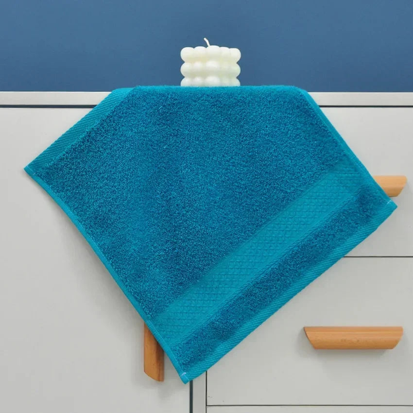 20 Colors Handkerchief Towels High Quality Cotton Small Towel Solid Color Soft Thick 34*34cm for Adults Kids Hand Towels toalhas