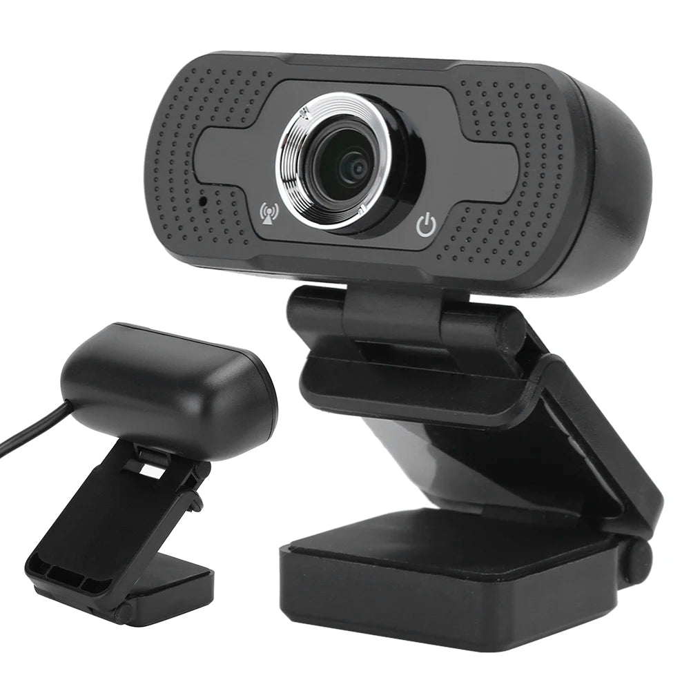 Camera with Microphone Webcam with Camera Webcam Computer Camera with Microphone for PC Laptop Desktop Video Call W8 1080P Black