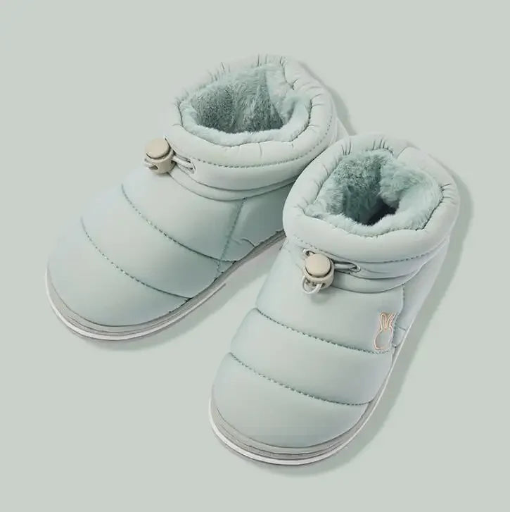 Kids Children Boys Girls Winter Slippers Non-slip Snow Boots Home Indoors Shoes Warm Child Baby Bedroom Shoes Slippers