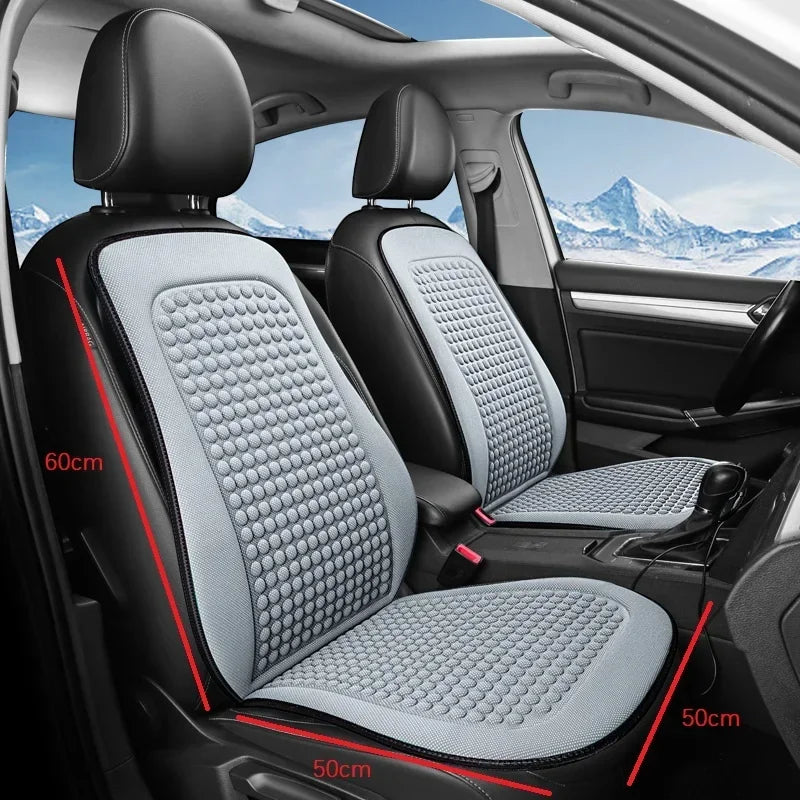 Universal Car Seat Cushion Cover Ice Silk Breathable Summer Cool Auto Cushion Vehicle Backrest Car Interior Accessories