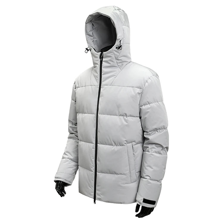 Men's Reversible Hooded Jacket  Winter Thermal Coat Waterproof Windproof Double Face Fleece Outerwear for Cold Weather  2025