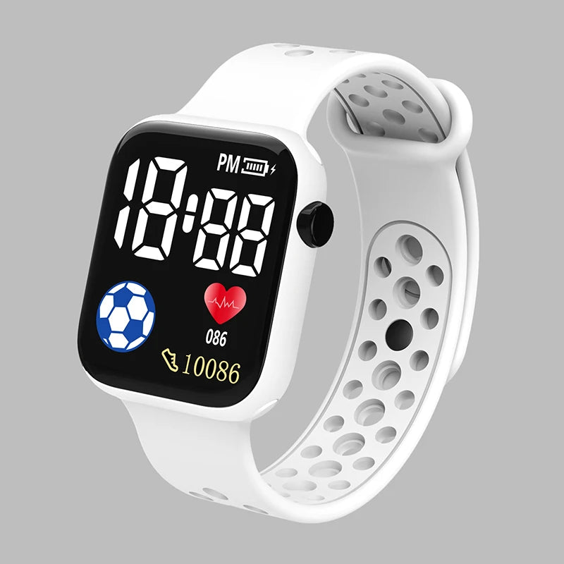 LED Digital Watch For Kids Boys Sports Waterproof Watches Girls Silicone Digital Watch Casual Childrens Electronic Reloj