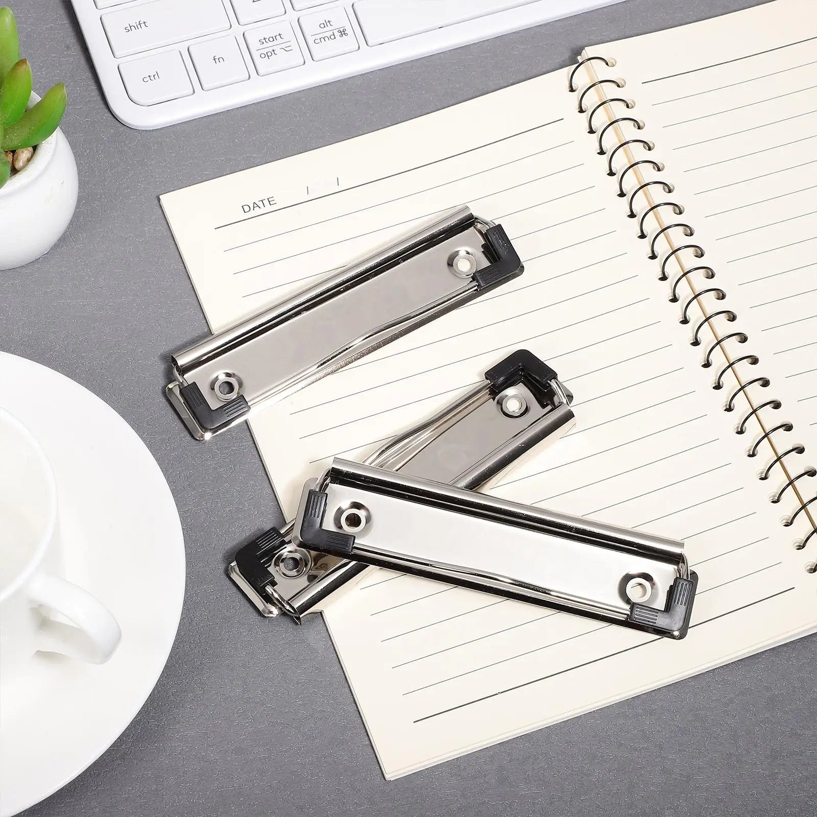 10 Pcs File Clamps Document Clips Clipboard Mountable Stationery Supplies Holder for Boards Whiteboard