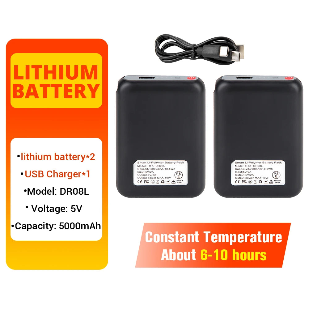 Guantes térmicos eléctricos Guantes de esquí de invierno calefactables para motocicleta cálidos impermeables recargables térmicos para motos de nieve