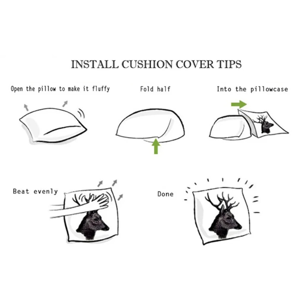 K-kpop D-Demon H-Hunters Pillow Case Short plush Double-sided Print Square Throw Pillow Covers Sofa Home Cushion Decor