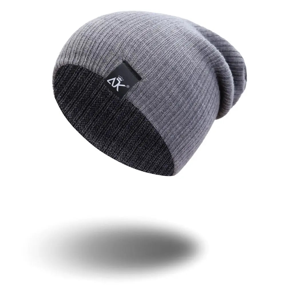 High Quality Woman/Men Solid Cute Warmer Bonnet Winter Autumn Hats Female Beanie Caps Knitted Beanies
