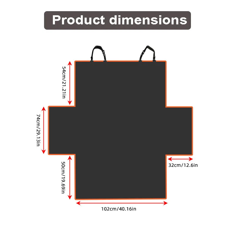 Waterproof Dog Car Seat Cover Trunk Case Dog Car Transporter Travel Mat Pad Dog Carriers Hammock For Small Medium Large Dogs