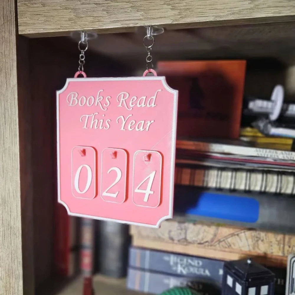 New Hanging Bookshelf Counter Bookish Decor Reading Record Board Hanging Bookshelf Decoration Home Festival Decoration Gifts