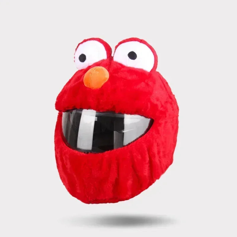 Christmas Motorcycle Helmet Cover Santa Claus Hat Full Face Funny Plush Motorcycle Helmet Decorative Motorcycle Ski Accessories