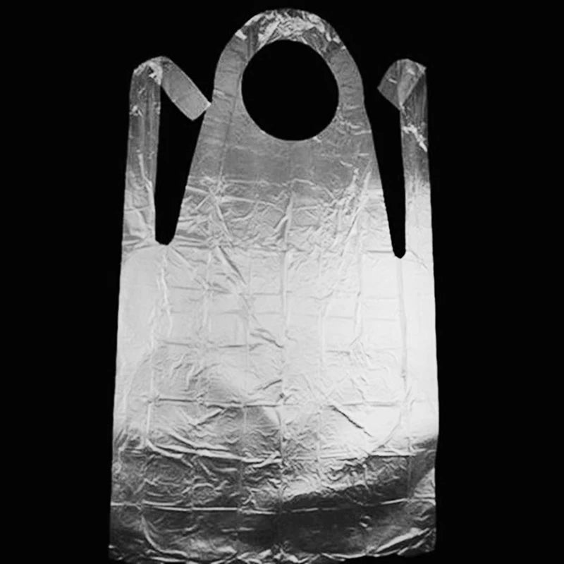 10PCS Disposable Kitchen Aprons Plastic Waterproof Apron Individually Packing Gowns For Men Women Kitchen Protection Accessories