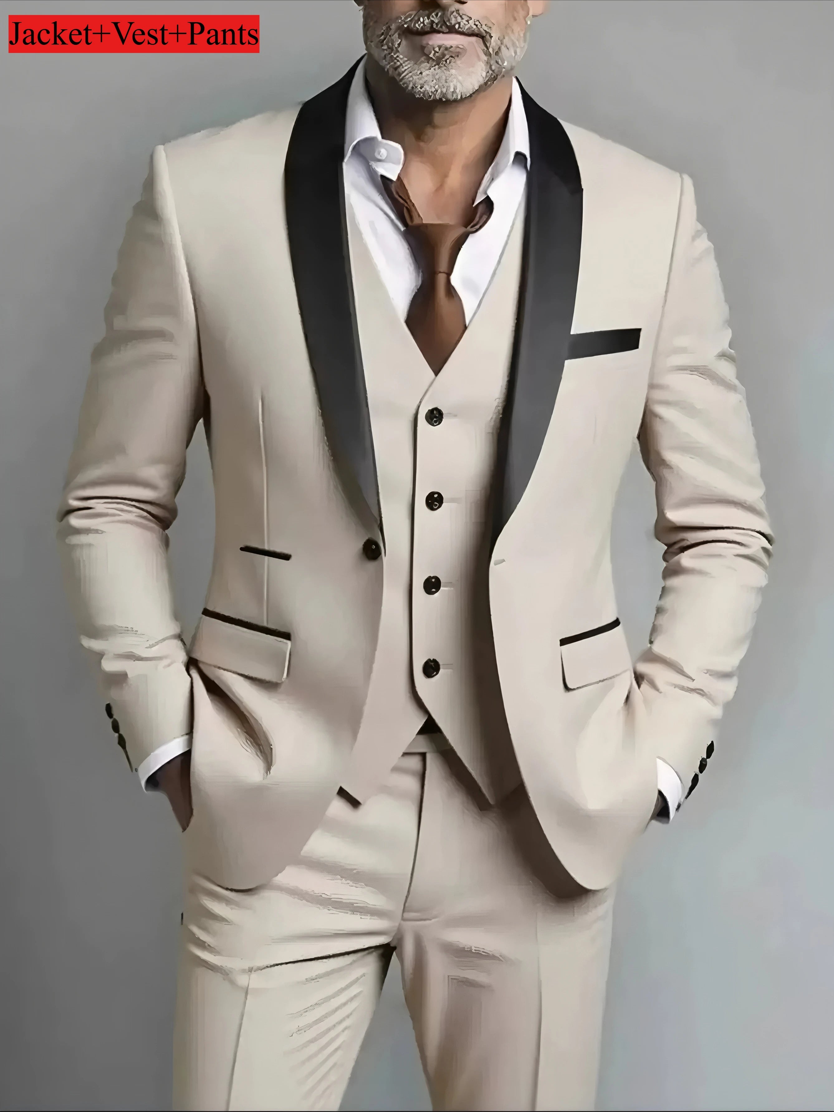 Men’s Slim Fit Tuxedo Suit Set