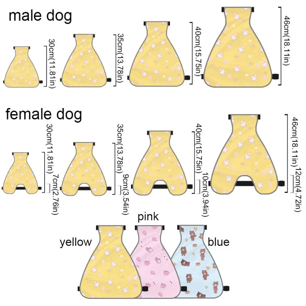 Anti-skitten magebeskyttelsesklær for hunder, pustende vanntett magetrekk, hundesmekke, steriliseringsdrakt for hunder og katter
