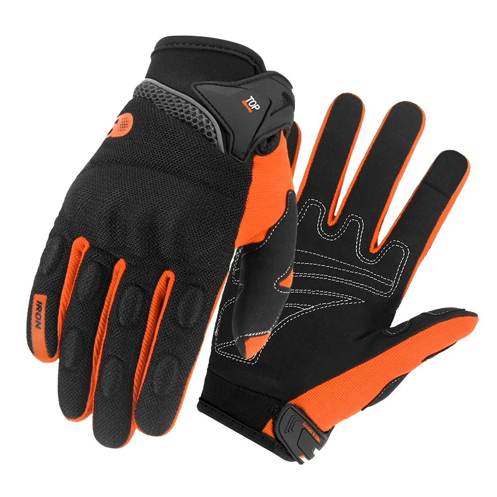 Summer Full Finger Motorcycle Gloves Men Breathable Touch Screen Motorbike Motocross Moto Biker Gloves Motorcycle Accessories