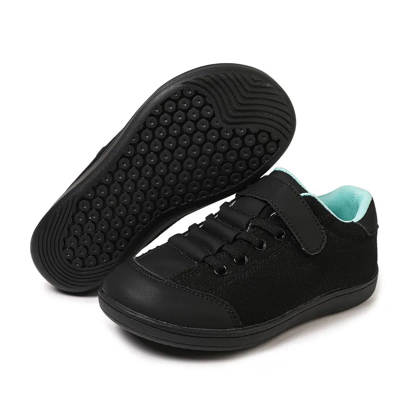 Kids Sneakers Slipstop Toddler Shoes For Children Baby Barefoot Shoes Outdoor Walking Trekking School Student Flats Shoes